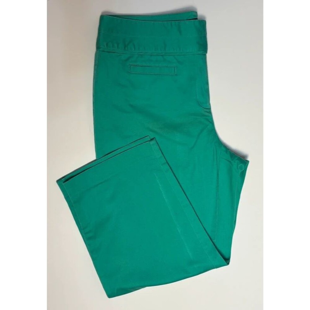 Style & Co. Women’s Stretch Capri Pants Size 8 Green Cotton Blend